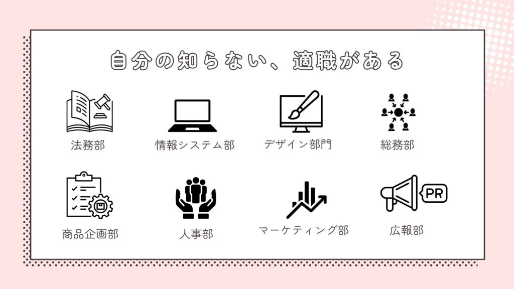 自分の知らない適職が必ずある、ただ知らないだけ